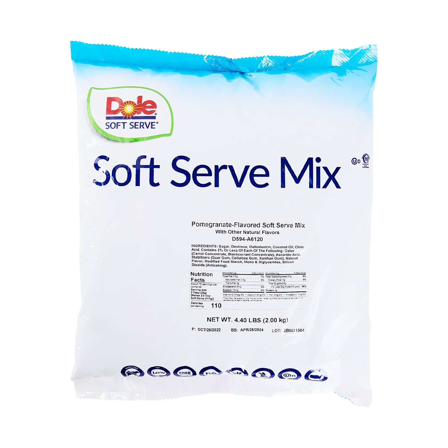 Dole Soft Pomegranate Serve Mix – Bag (4.4 lbs), P7719