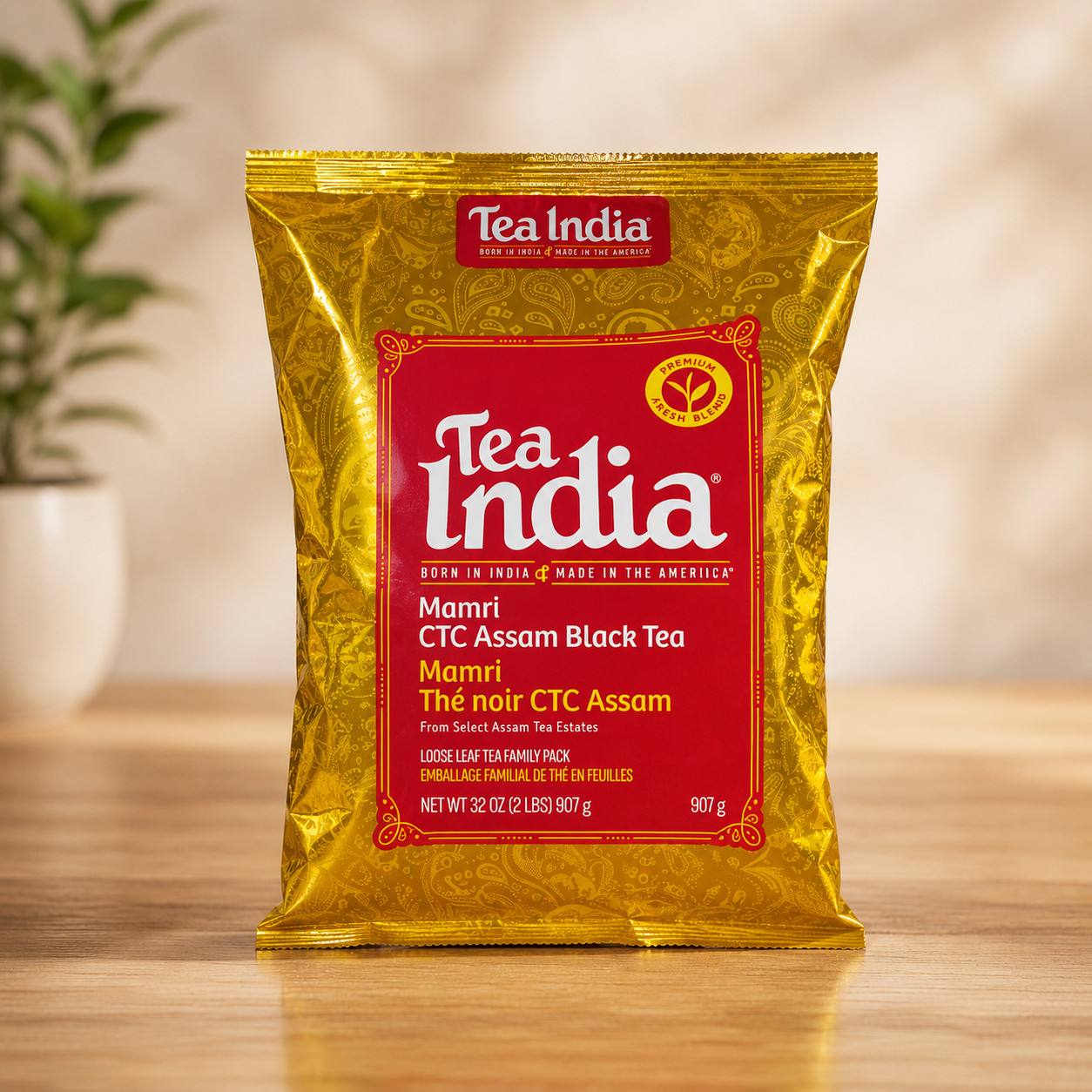Tea India Mamri CTC Assam Black Tea – Loose Leaf Family Pack,32Oz(2LBS) 907g