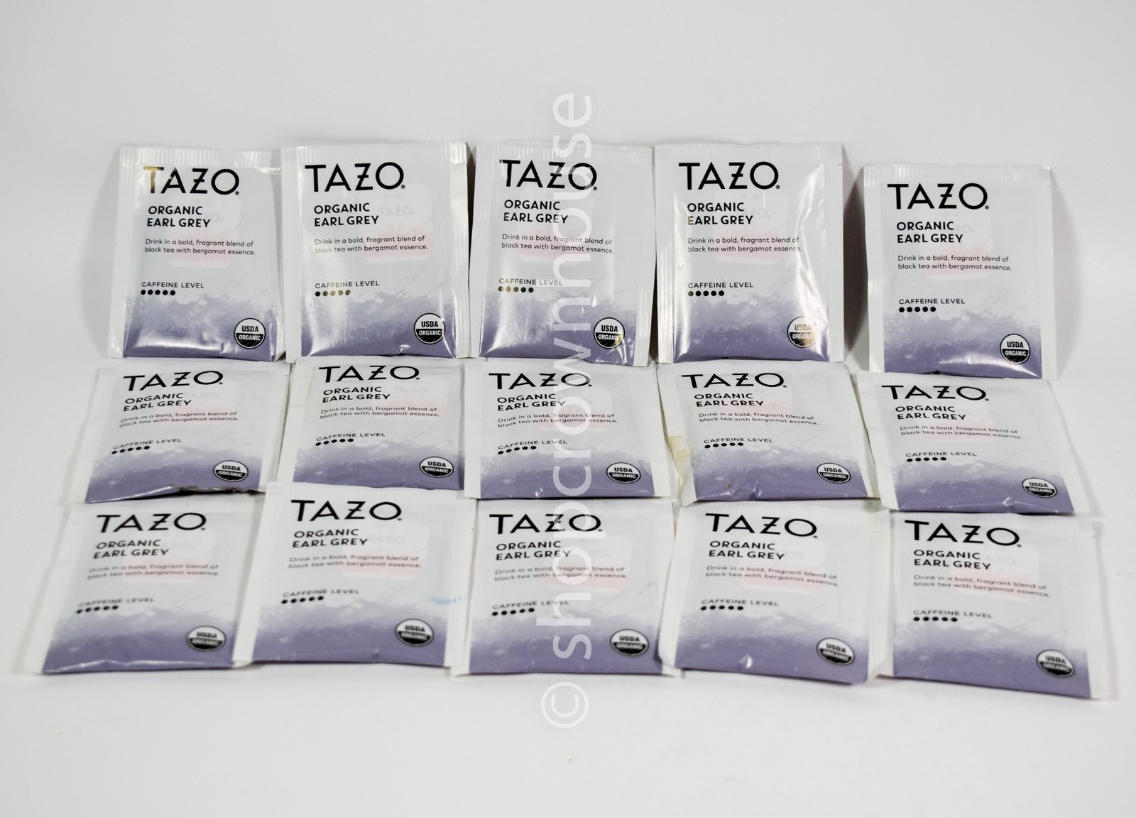 15 Tazo Organic EARL GREY Tea sealed Bag Non GMO