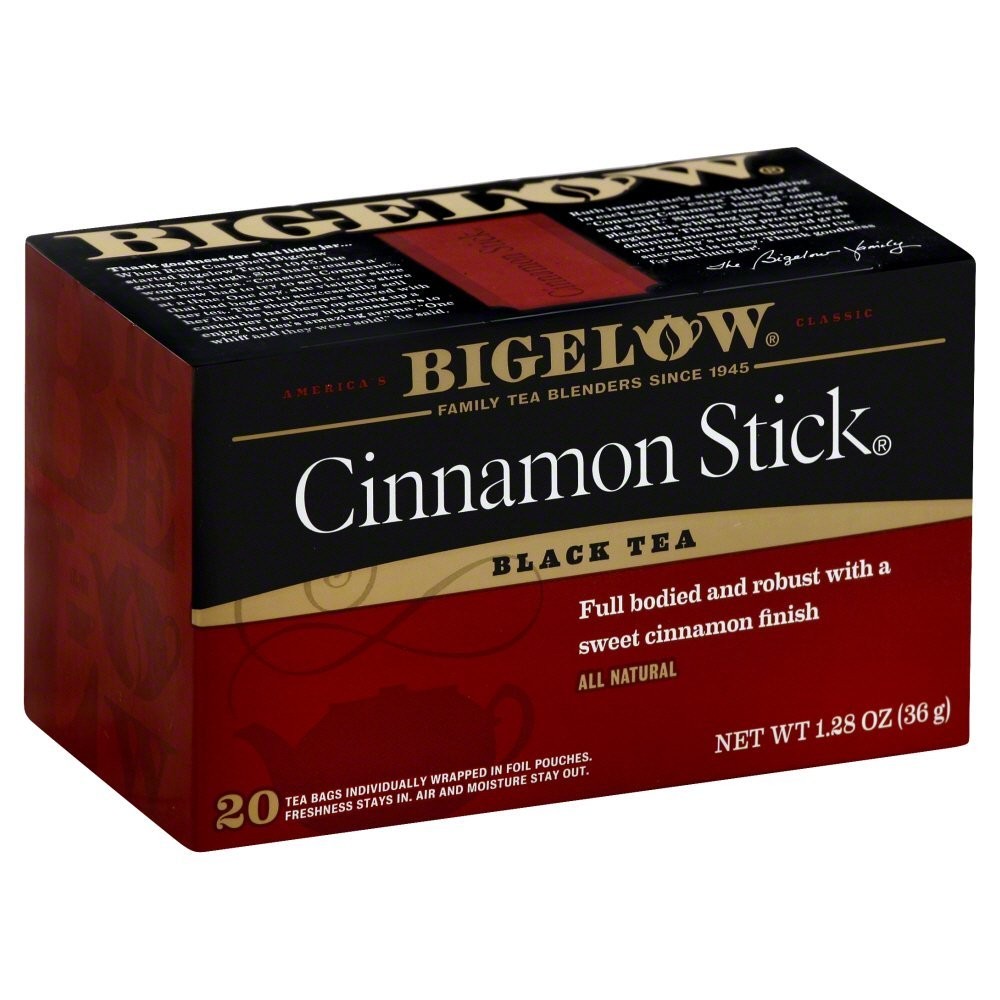 Bigelow Cinnamon Tea 20 Count Gluten Free Antioxidant Individual Packets