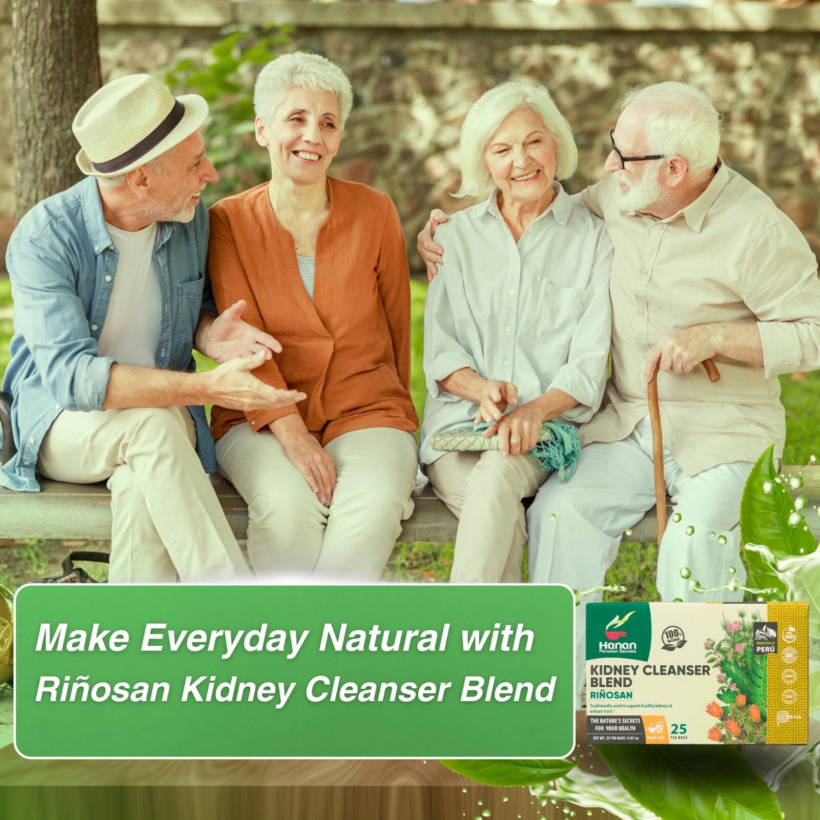 Riñosan Kidney Blend – Herbal Tea of Stone Breaker, Cat’s Claw, Horsetail & more