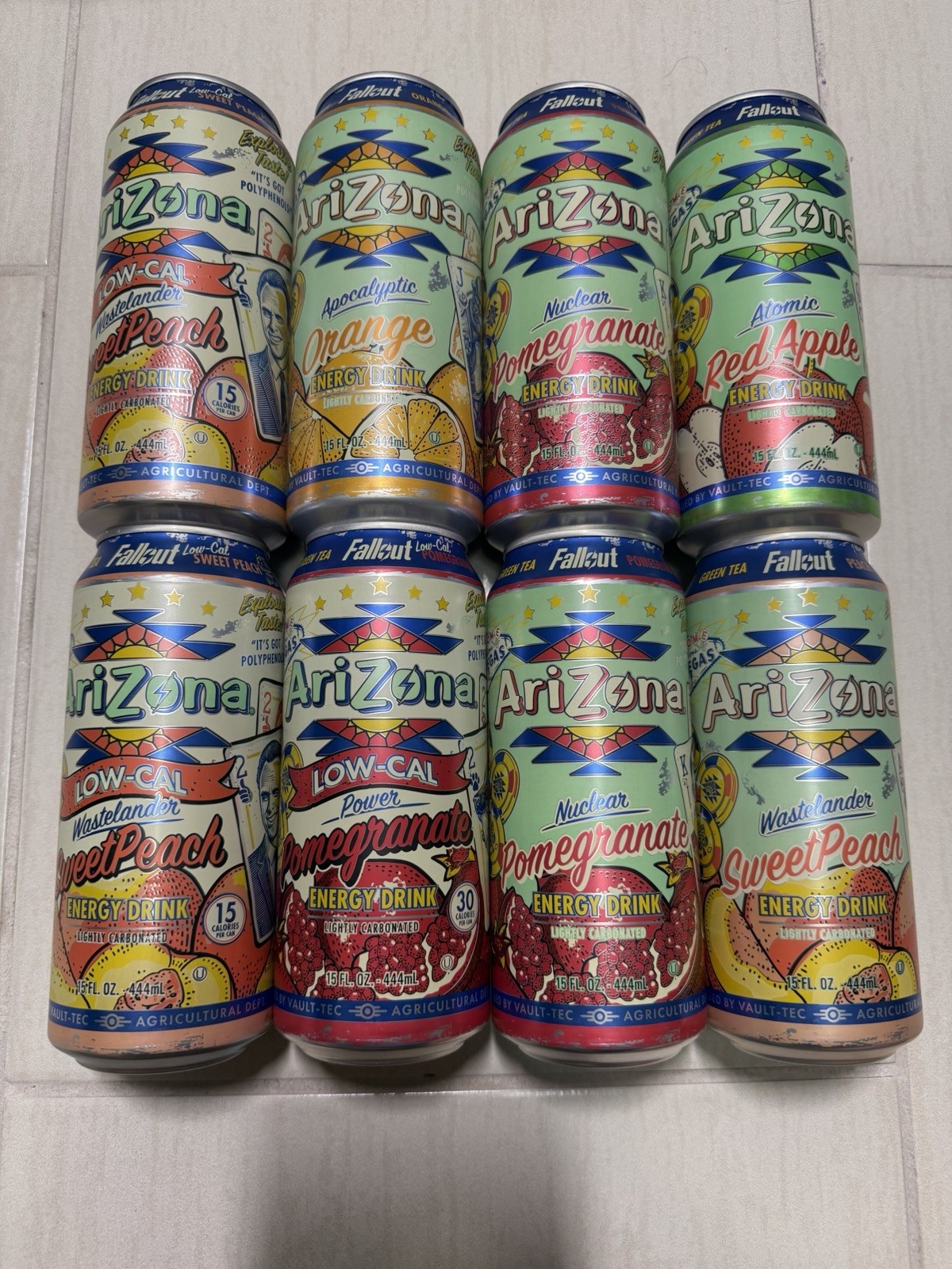Arizona x Fallout Green Tea Energy Drink 15 Fl Oz Lot