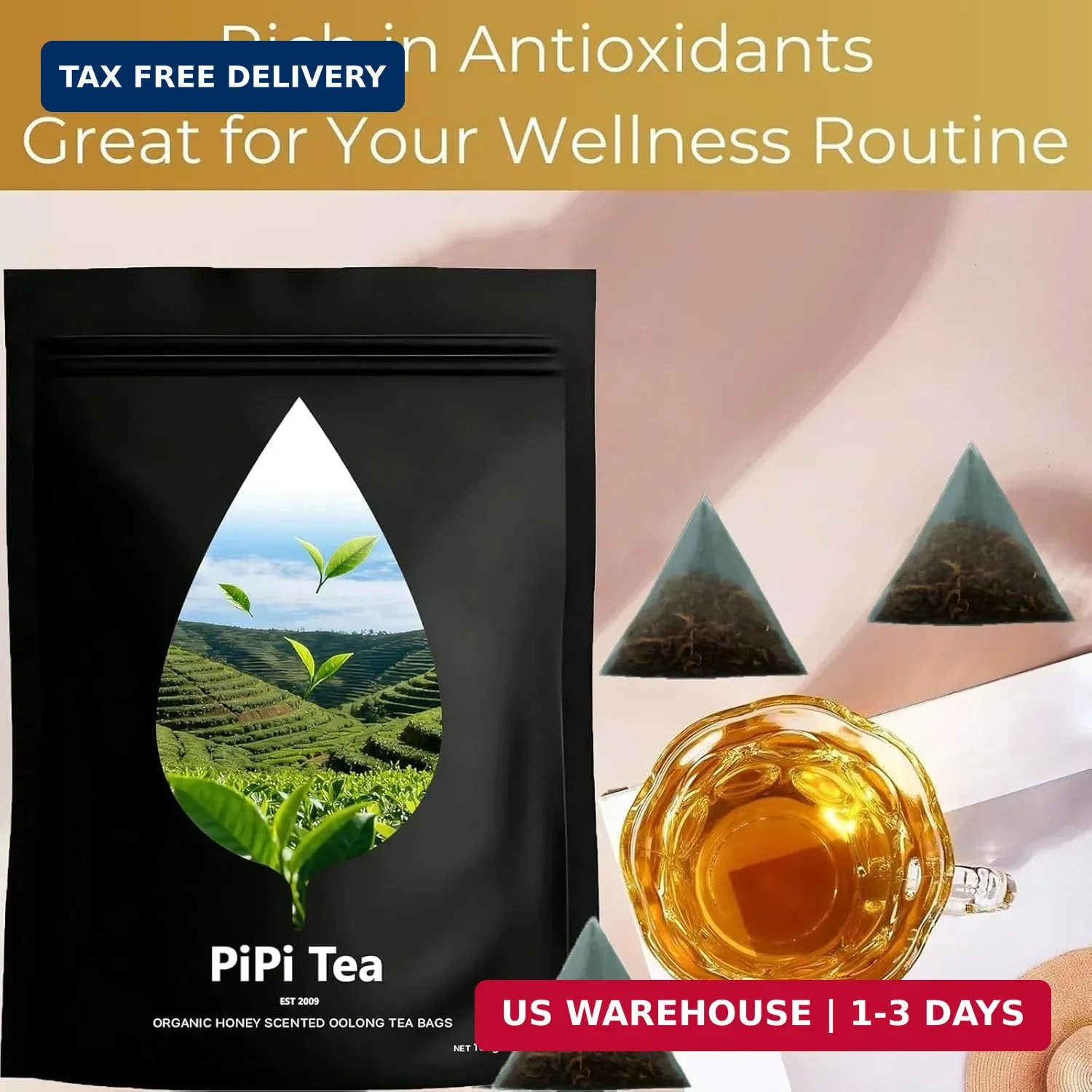 Pipi Tea,Pipi Tea Oolong,Pipi Oolong Tea Organic Tea Bags – Premium Whole Leaf