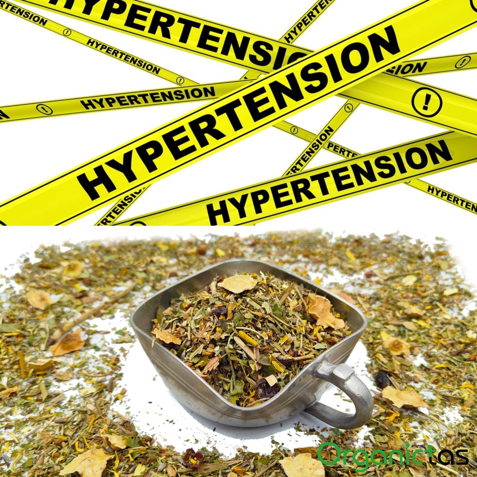 Organic Tea for High Blood Pressure – 24 Herbs Blend to lower BP naturally 100g