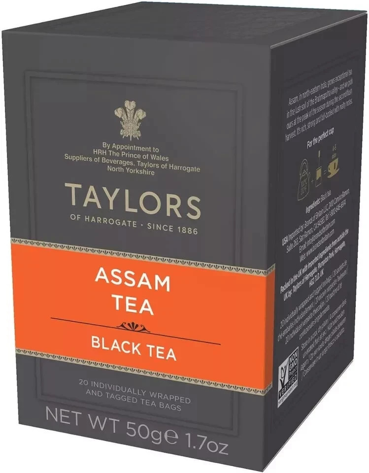 Taylors Of Harrogate Assam Tea Bags 50g , 20 TB x 4 Pack Free Shipping