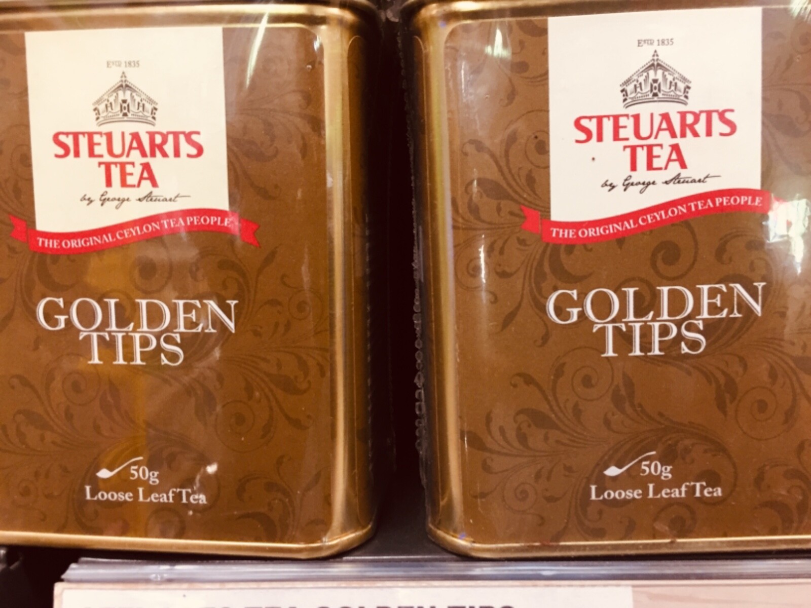 Ceylon Golden tips 50g Loose Leaf Metal Caddie Original Tea from Sri Lanka