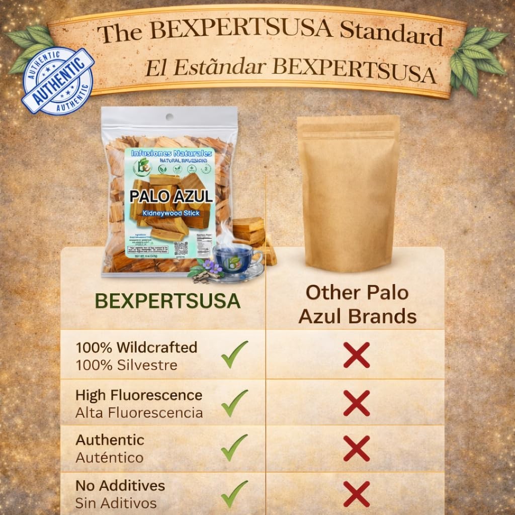 Palo Azul 4oz (4 PACK) 1lb total Herbal Tea | Kidneywood (Blue Stick) Te Herbal