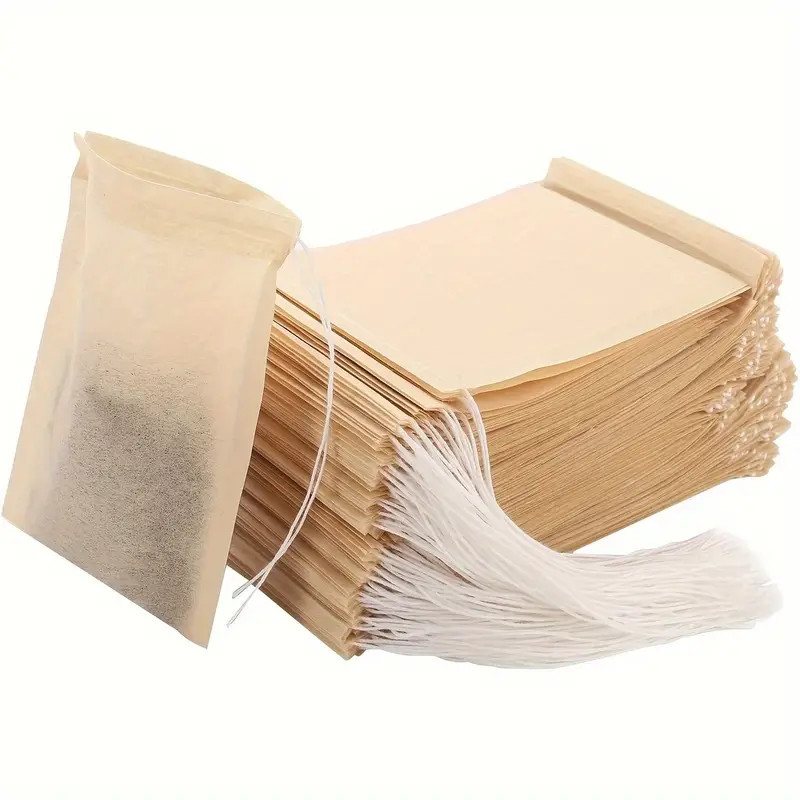 500 Pcs Unbleached Tea Bag Coffee Filter Food Grade Biodegradable Paper