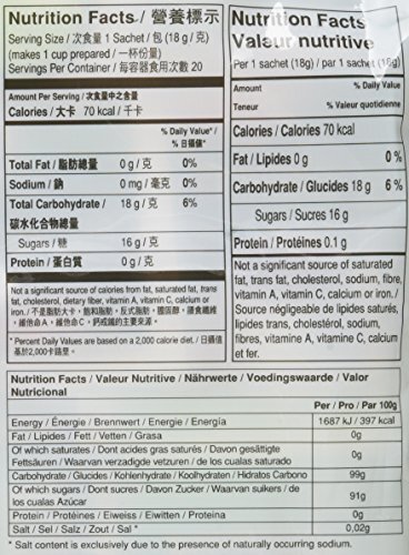 Ginger Drink 40 Sachets Packed in 2 Bags 12.6 oz With Honey