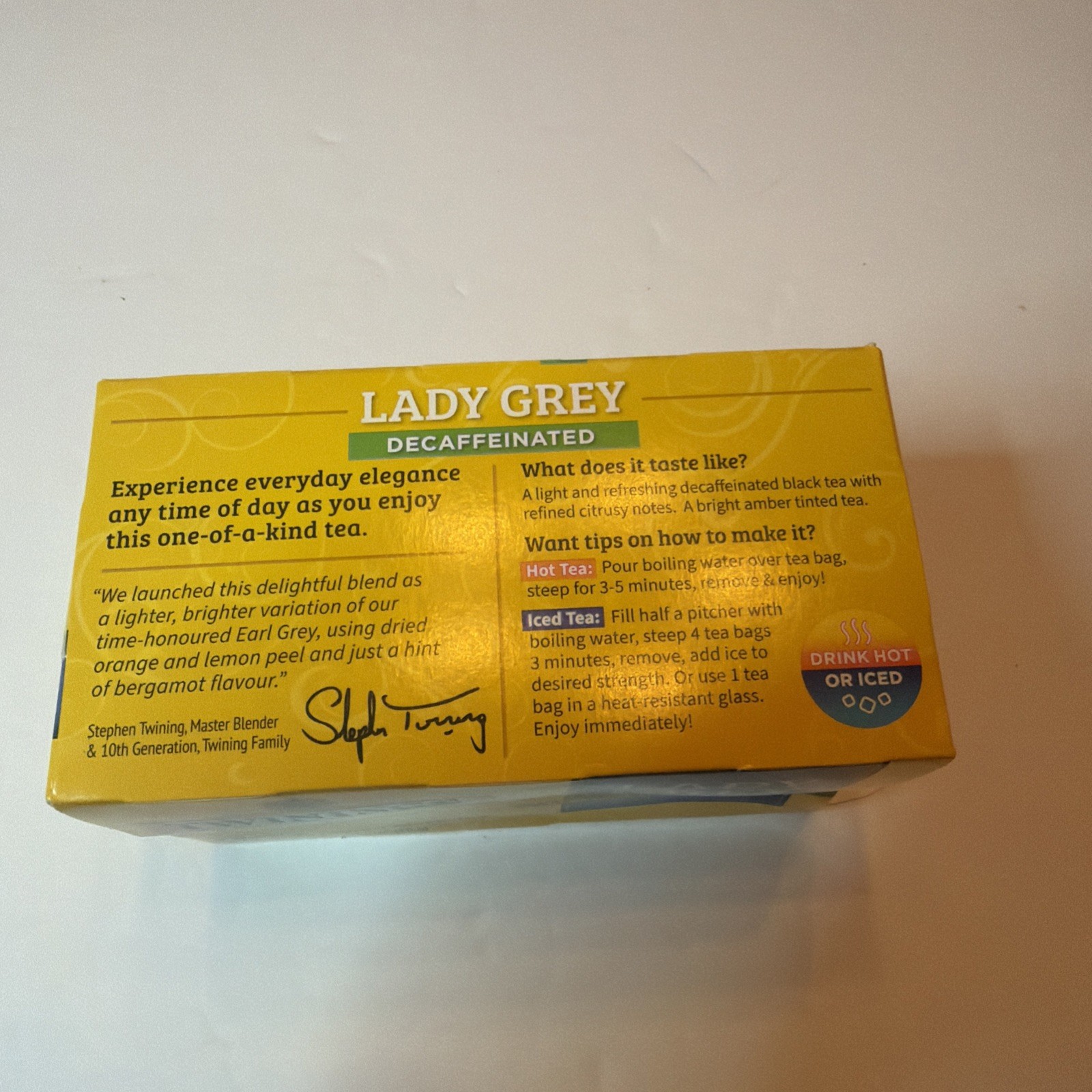 Black Tea Decaffeinated Lady Grey 20 Bags (Case of 6) 7/31/28