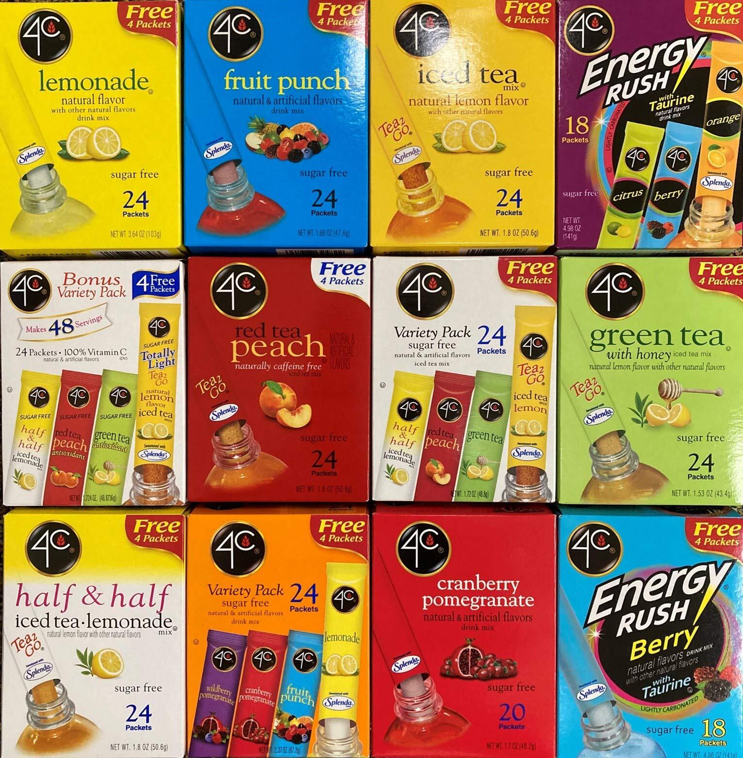 Tea 2 Go Sugar Free Instant Tea Pack of 3 1.53 Ounce 100 Vitamin C