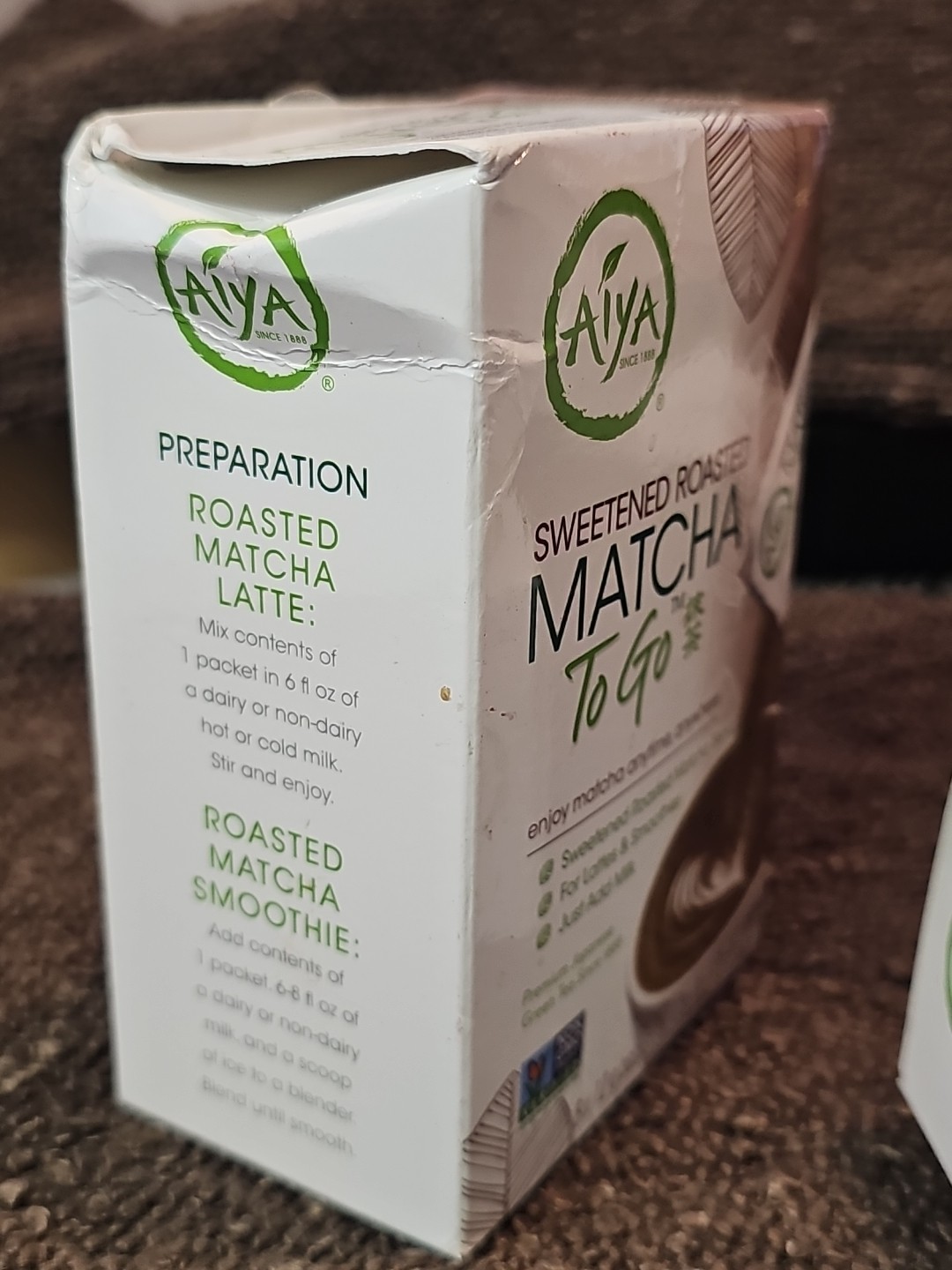 Aiya Japanese Sweetened Roasted Matcha To Go Sticks – 8 Count (D8)