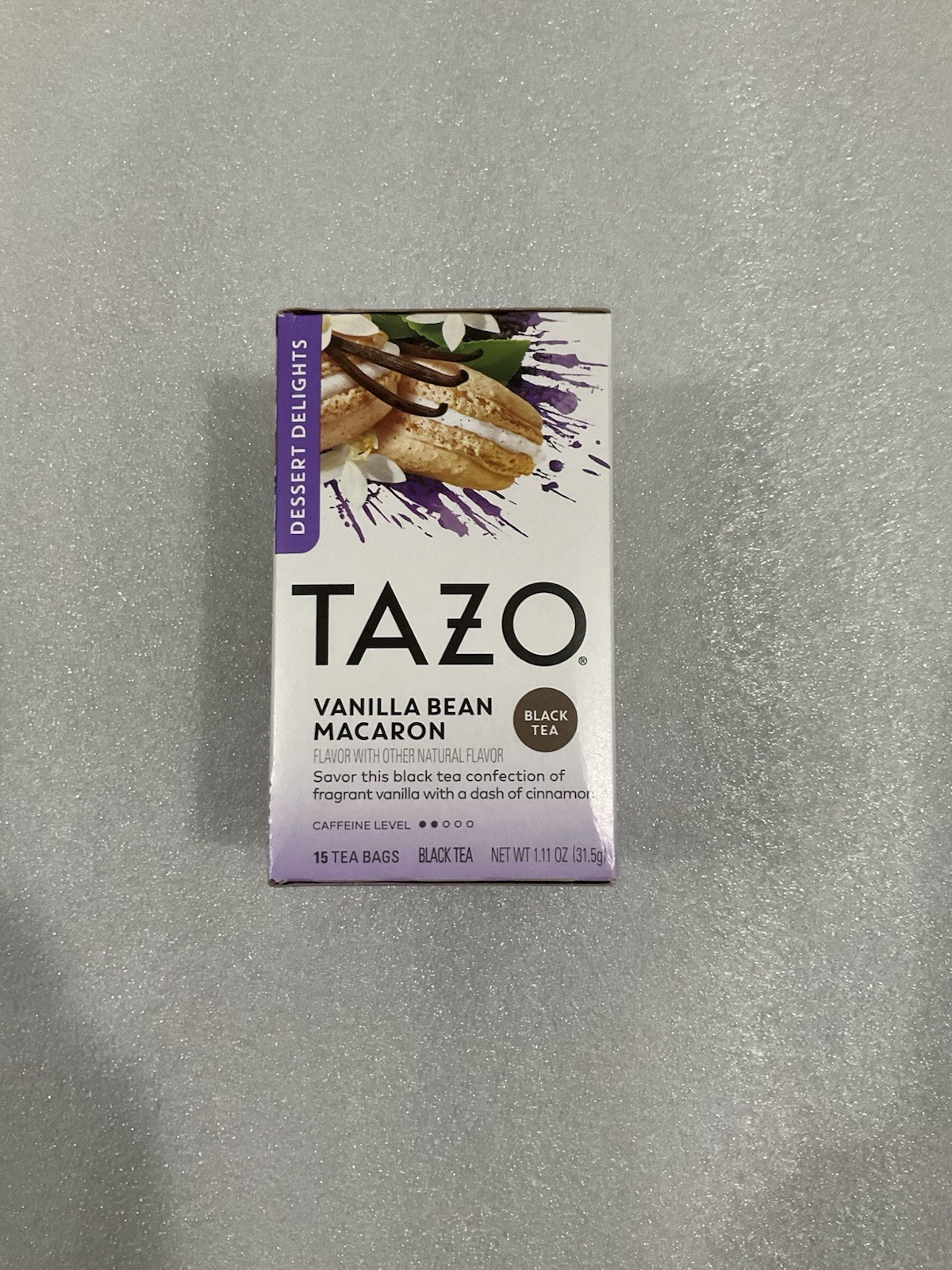 TAZO Dessert Delights Vanilla Bean Macaron Black Tea 15 Count
