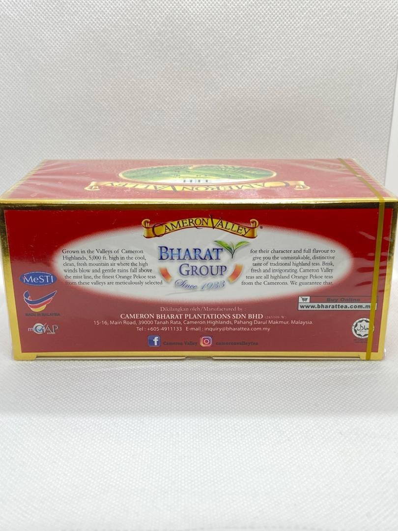Cameron Valley Tea Original Tea 2g x 25 Teabags Halal Factory Sealed Malaysia