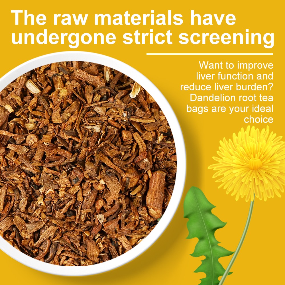 Dandelion Tea Leaf & Root Herbal 60 Tea Bags for Liver & Kidney Health Detox