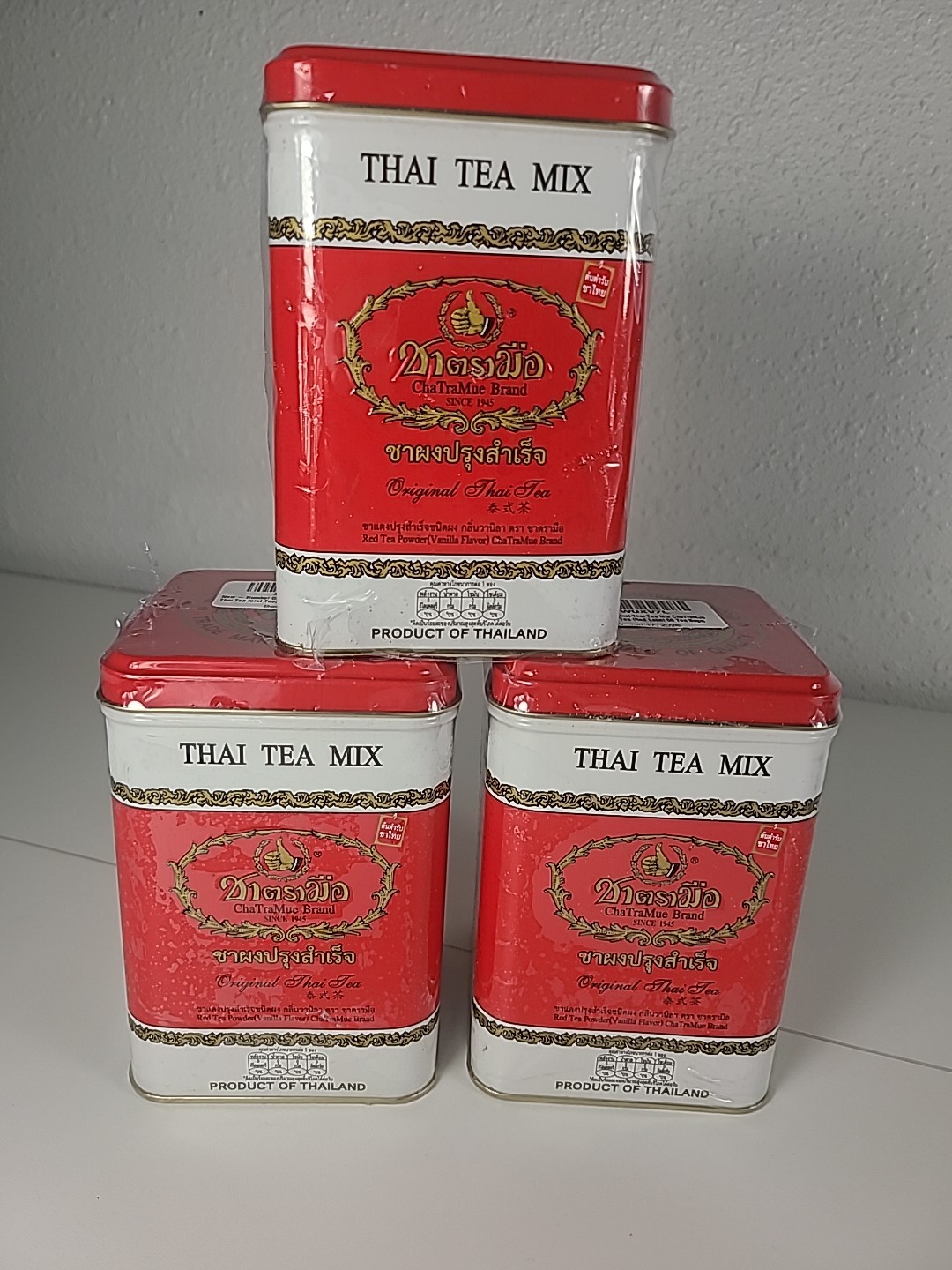Lot Of 3 Original Thai Tea Mix Thailand Product Drink and Refreshing Beverage