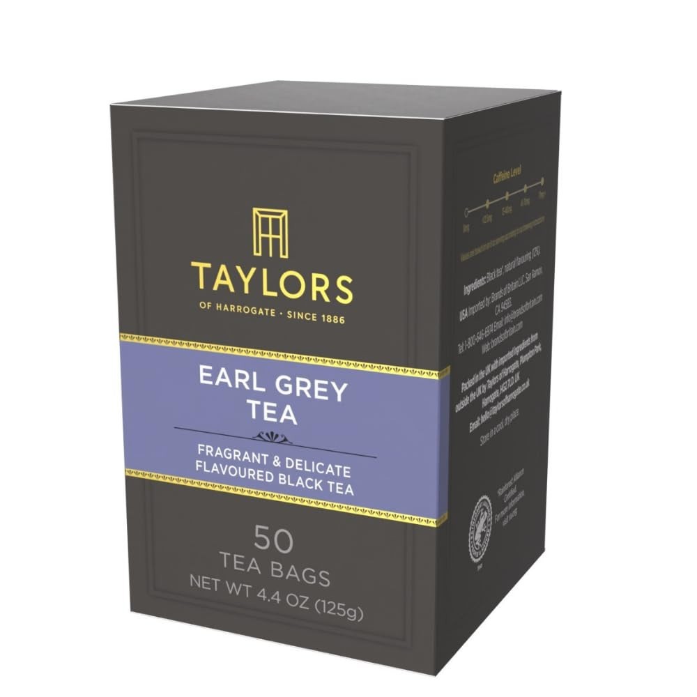Fragrant Earl Grey Black Tea – 6 Packs of 50 Bags, Enjoy Anywhere, Anytime