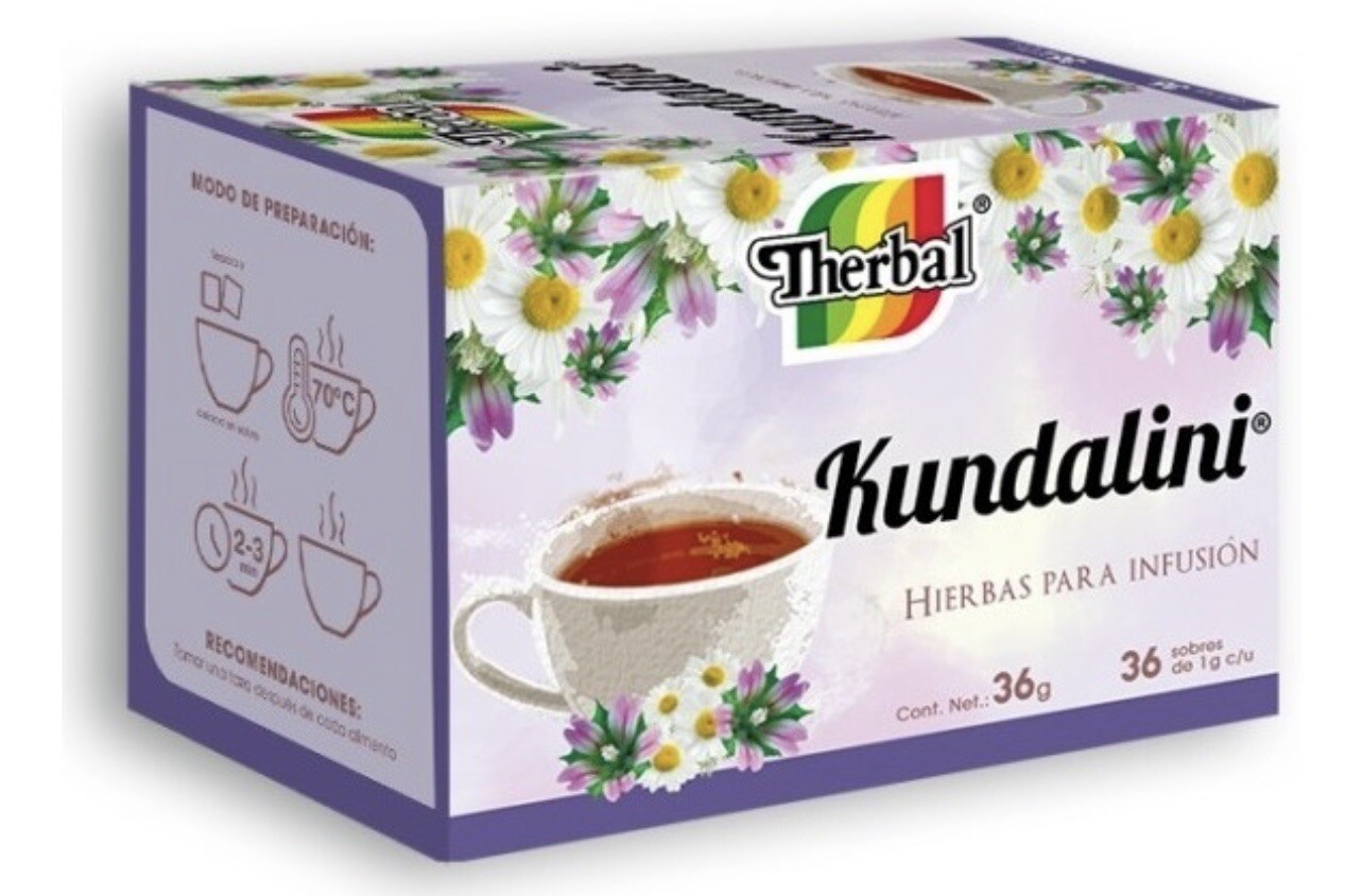 Te Kundalini Therbal 72 tea bags cuachalalate cocolmeca malva y manzanilla