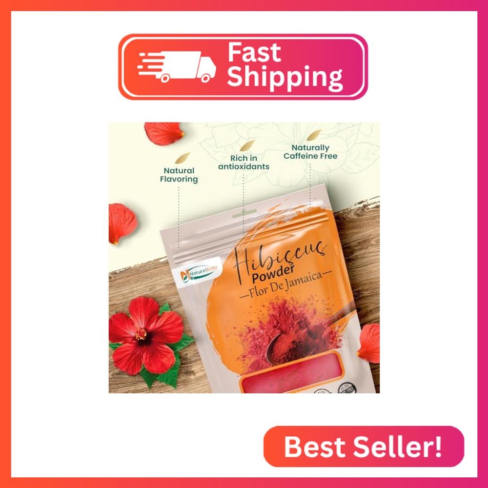 Hibiscus Powder for Hair & Face (Gudhal) – 100% Pure Hibiscus Sabdariffa Powder,