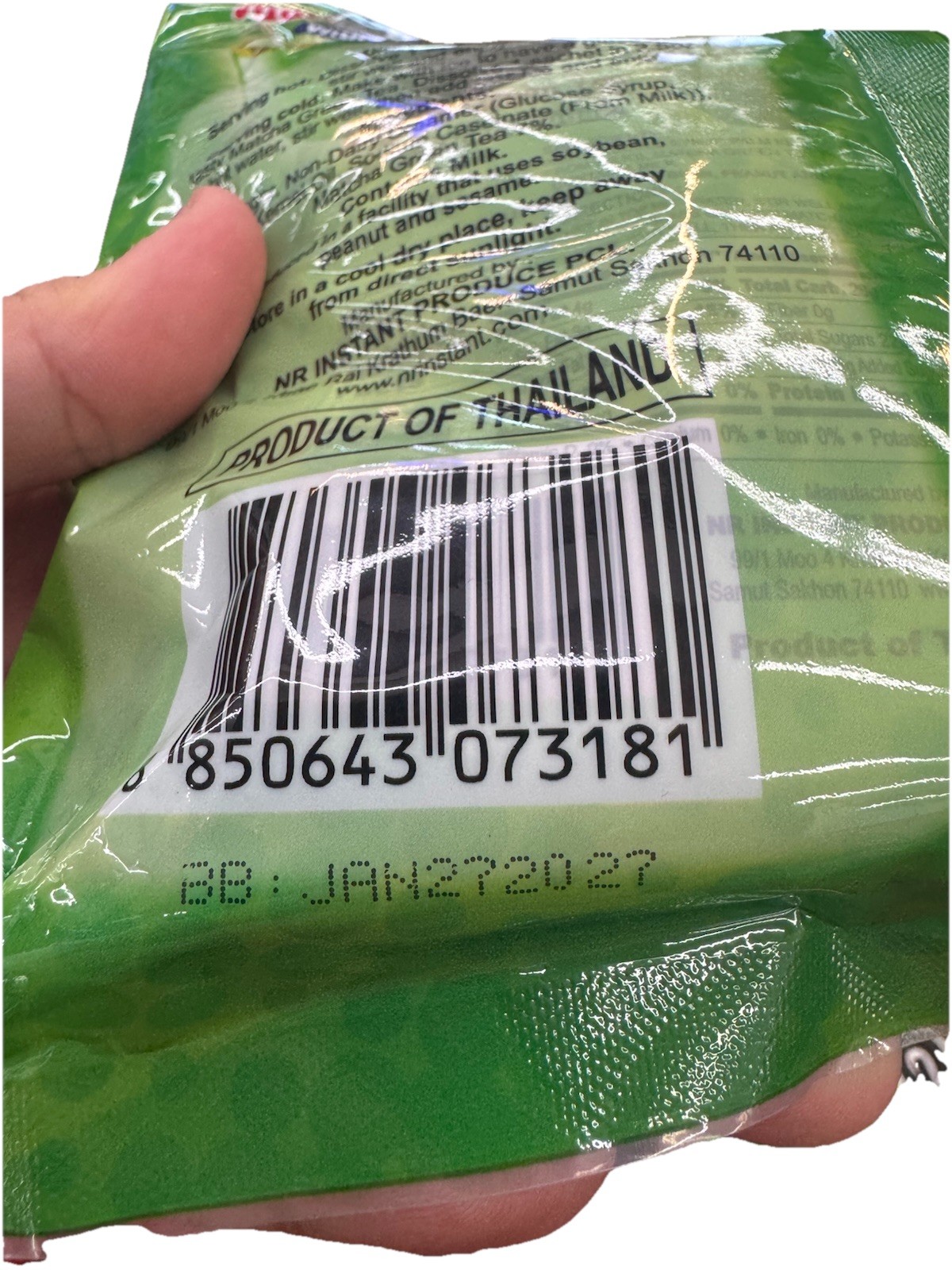 2 PACK DEDE 3 IN 1 INSTANT MATCHA GREEN TEA WITH CREAM SUGAR
