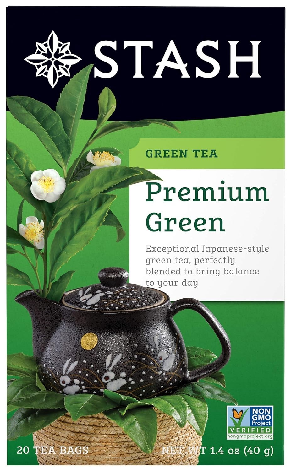 Delightful Green Tea – 20 Gluten-Free Tea Bags for Instant Enjoyment
