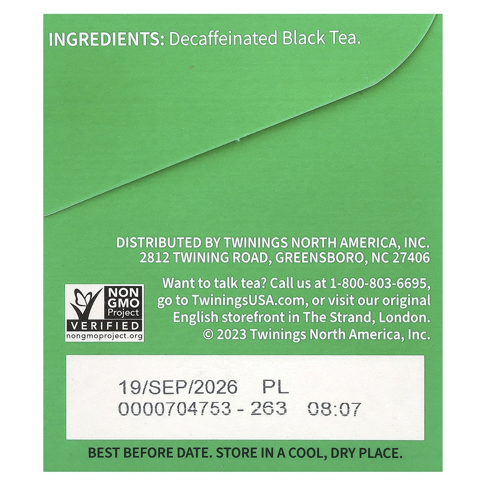 Twinings 100% Pure Black Tea Irish Breakfast Decaffeinated 20 Tea Bags, 1.41 oz