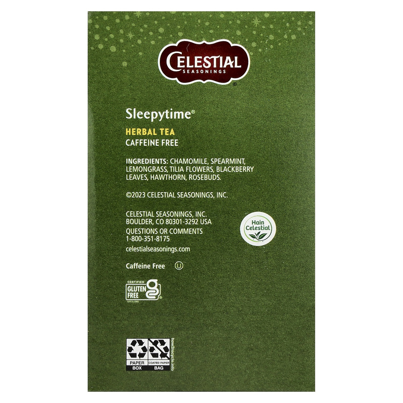 Herbal Tea, Sleepytime®, Caffeine Free, 40 Tea Bags, 2.1 oz (59 g)
