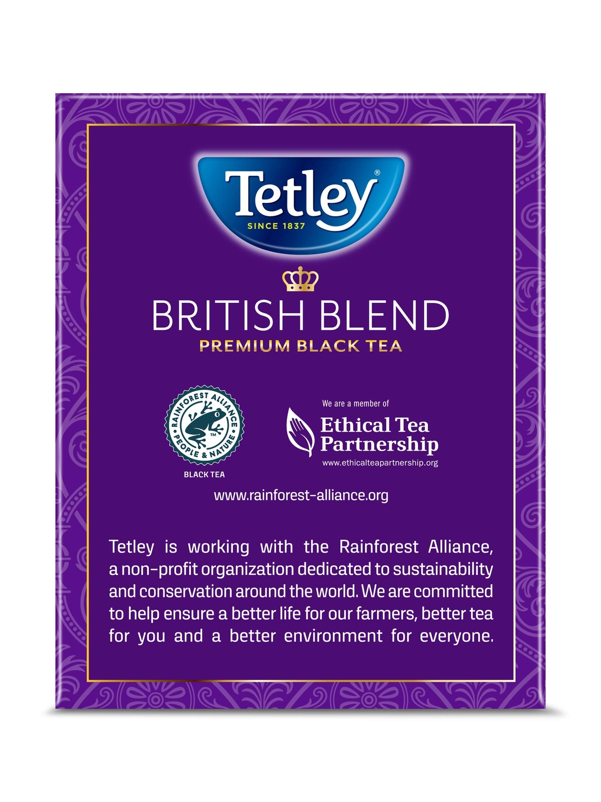 British Blend Premium Black Tea, 320 Tea Bags, Rainforest Alliance Certified