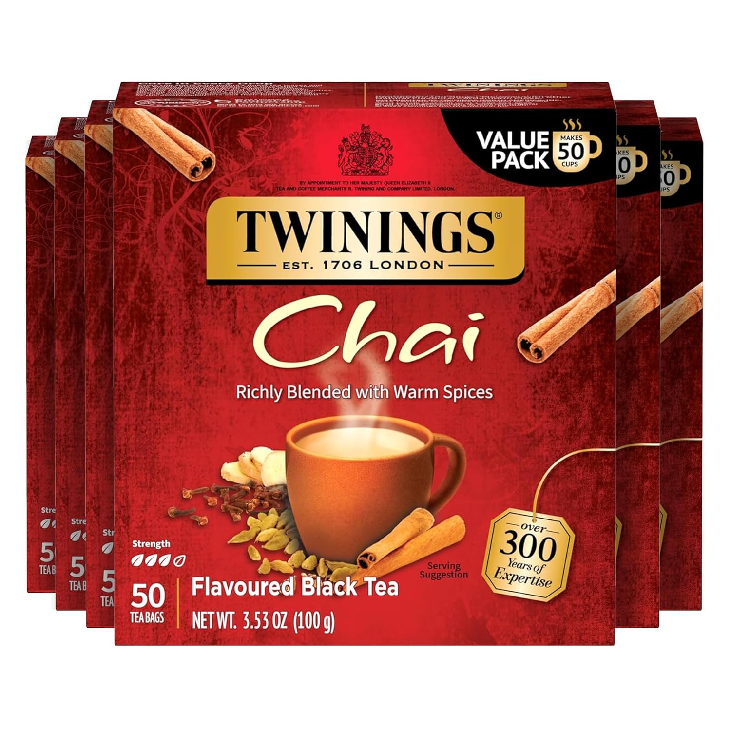 English Breakfast Black Tea Individually Wrapped Bags, 100 Count (Pack of 1), Sm
