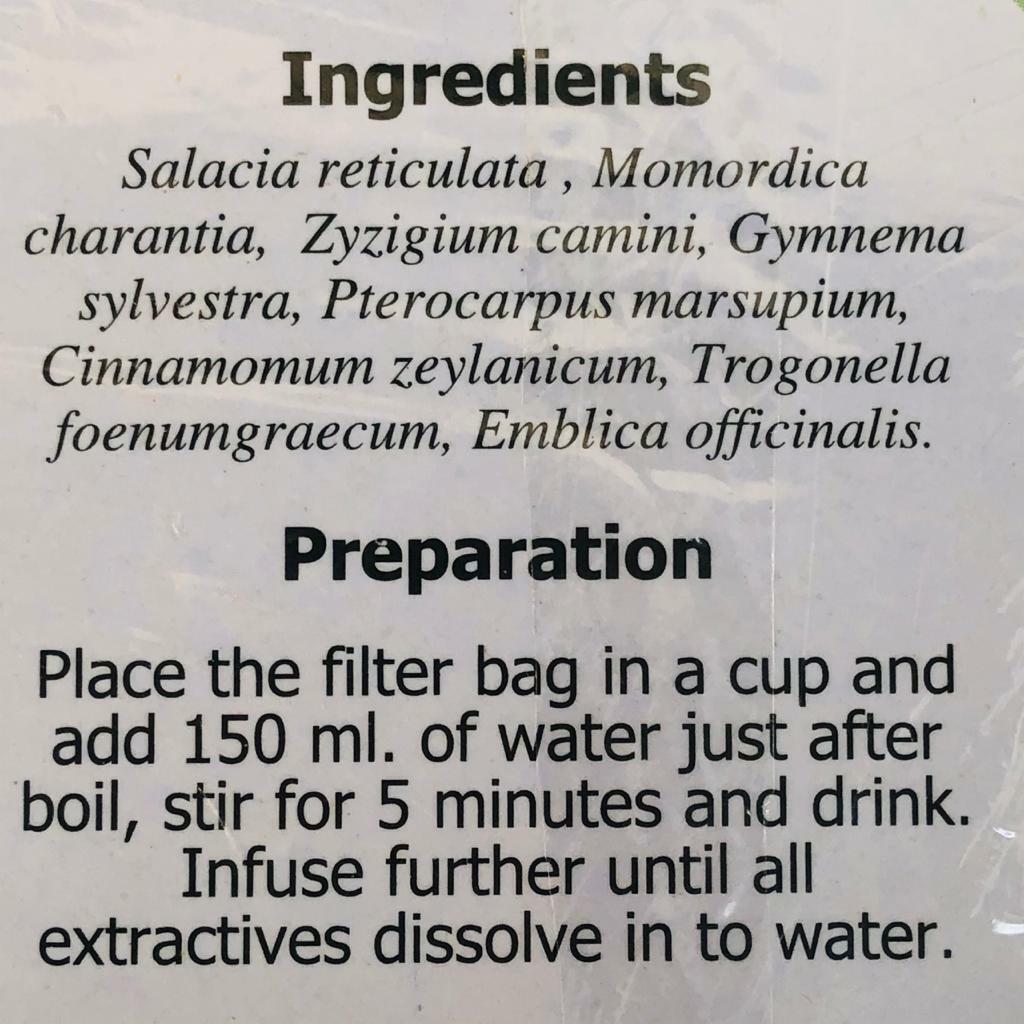 Diabetic Tea For Herbal Reduce Blood Sugar Level Burner Energy 8 Herbs Ayurvedic