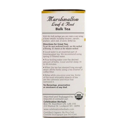 Organic Marshmallow Leaf & Root Tea 40 grams By Celebration Herbals
