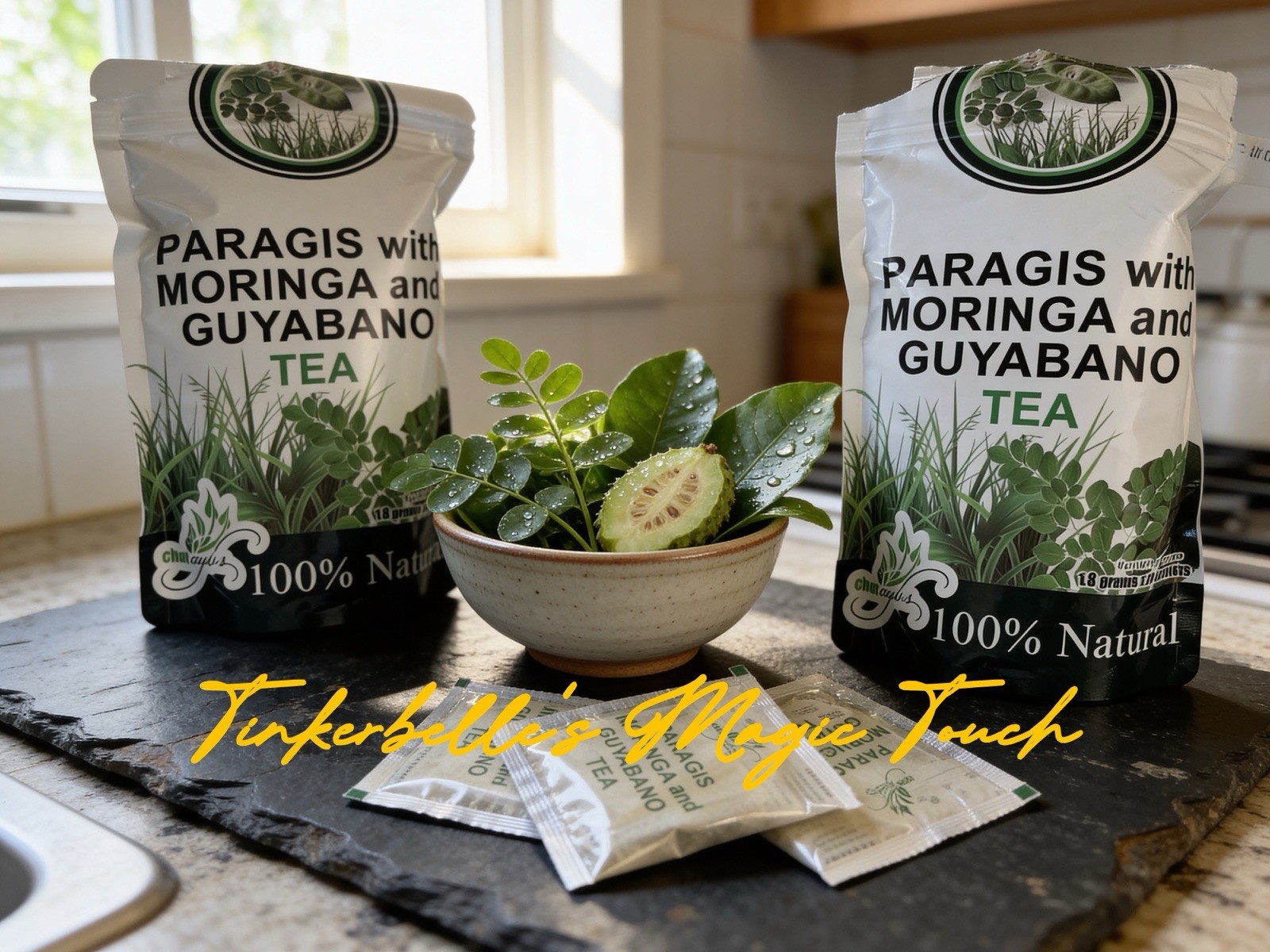 Chef Ayub’s Paragis Moringa Guyabano 100% Natural Herbal Tea 20 Bags