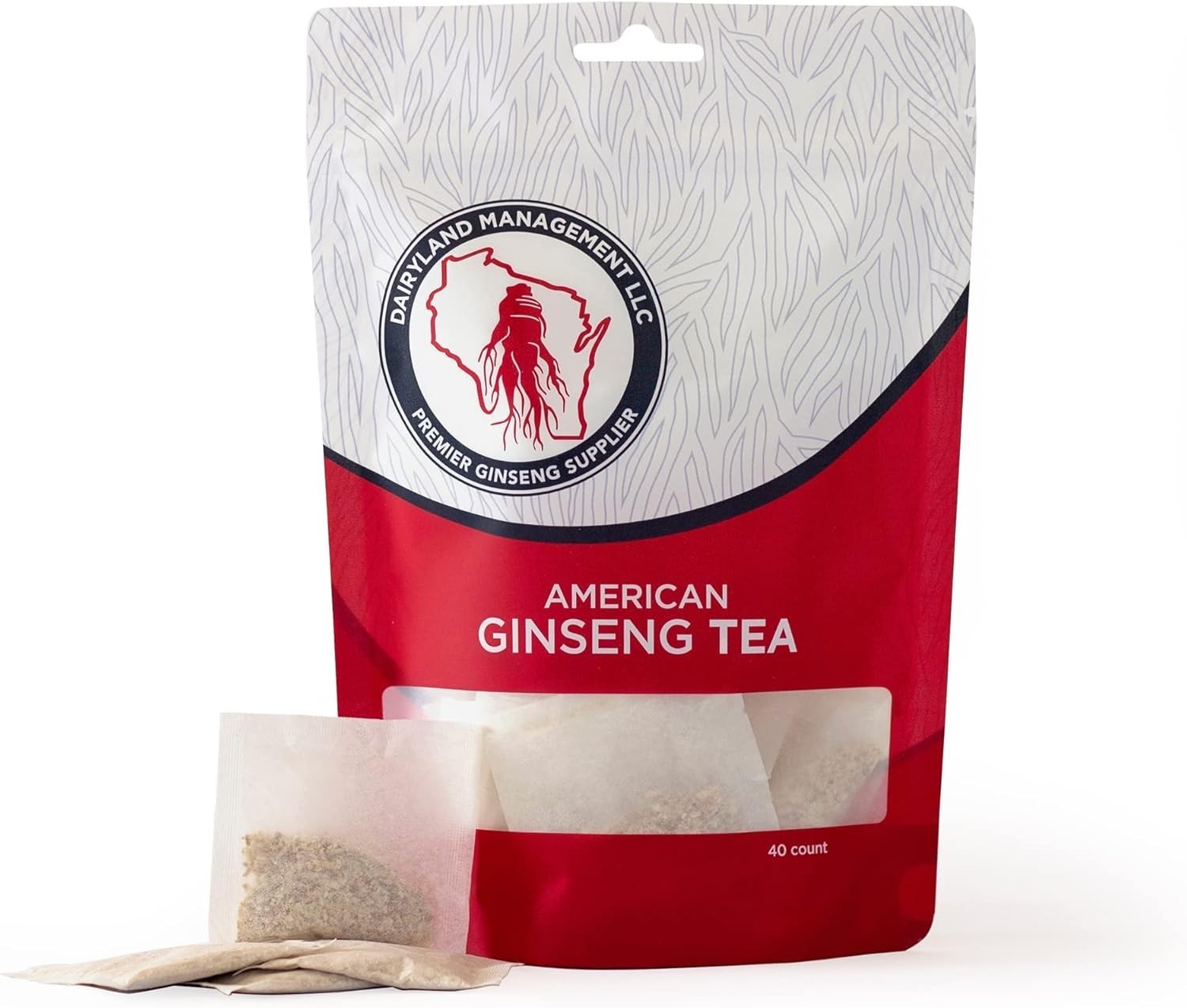 Authentic American Ginseng Tea Bags – 40 Count