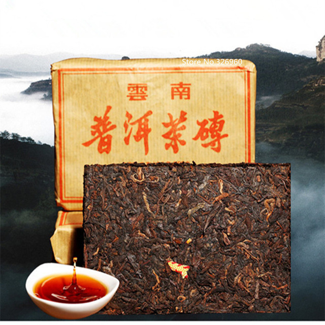 Natural Ripe Pu-erh Tea Brick 100g China Herbal Black Tea