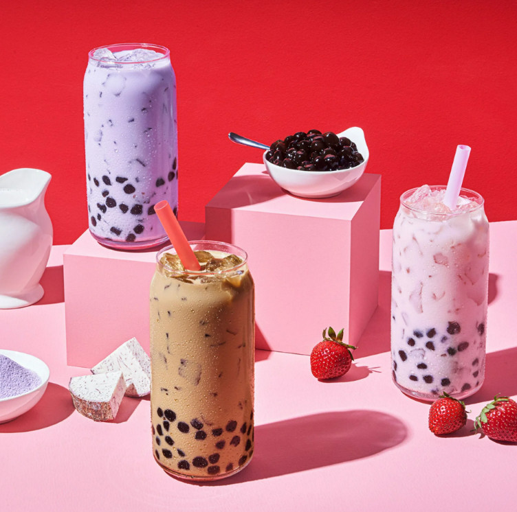 Yulu Foods Instant Boba, Vanilla Latte Bubble Tea Kit, 3 Drinks