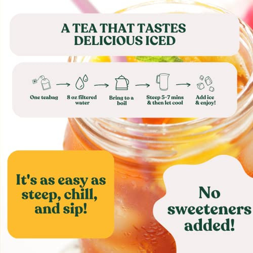 Ahmad Tea Mango Magic Black Tea 20 Count Naturally Caffeinated Flavorful Brew