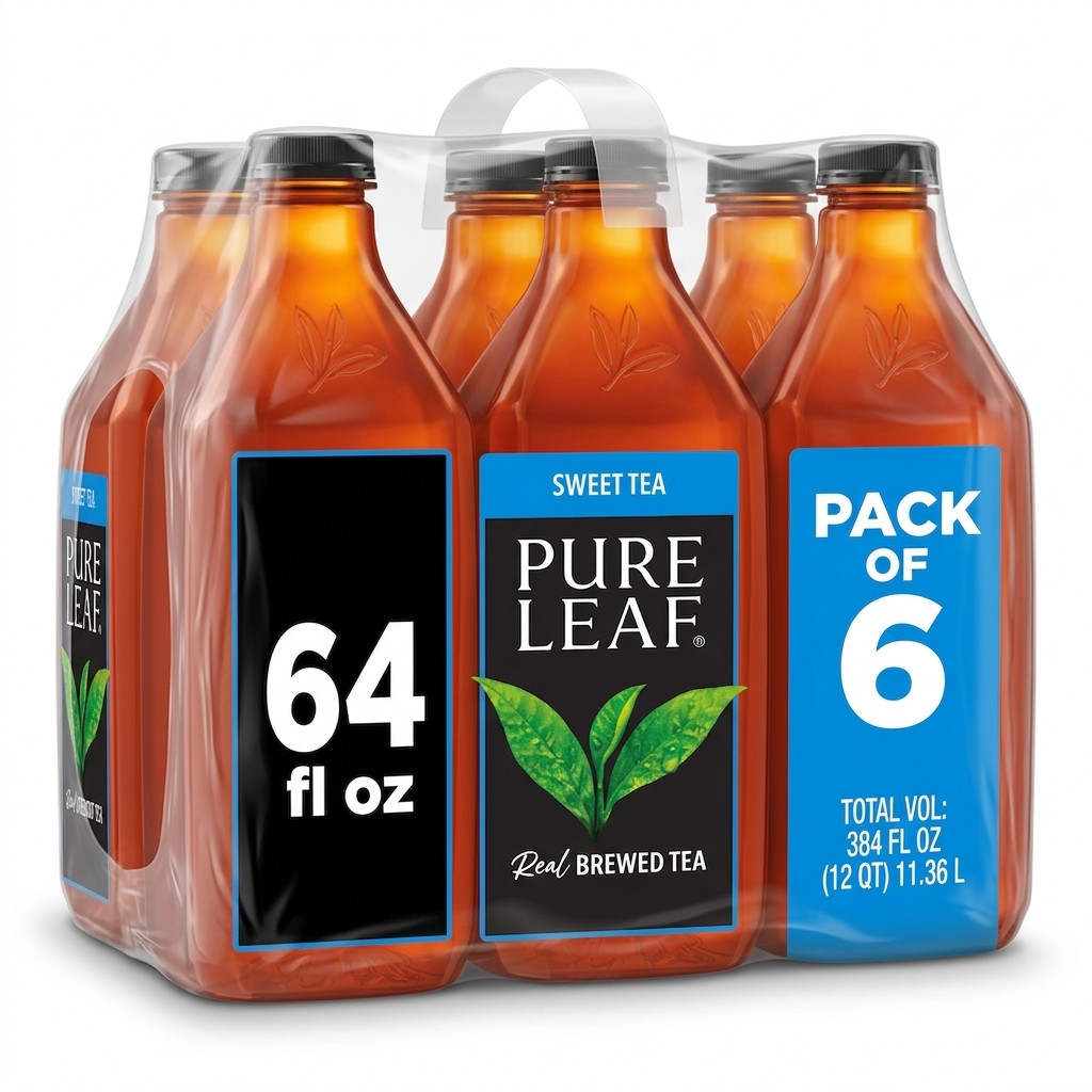 Pure Leaf Sweet Tea 64oz 6 Pack Ready to Drink Bottled Tea Beverage