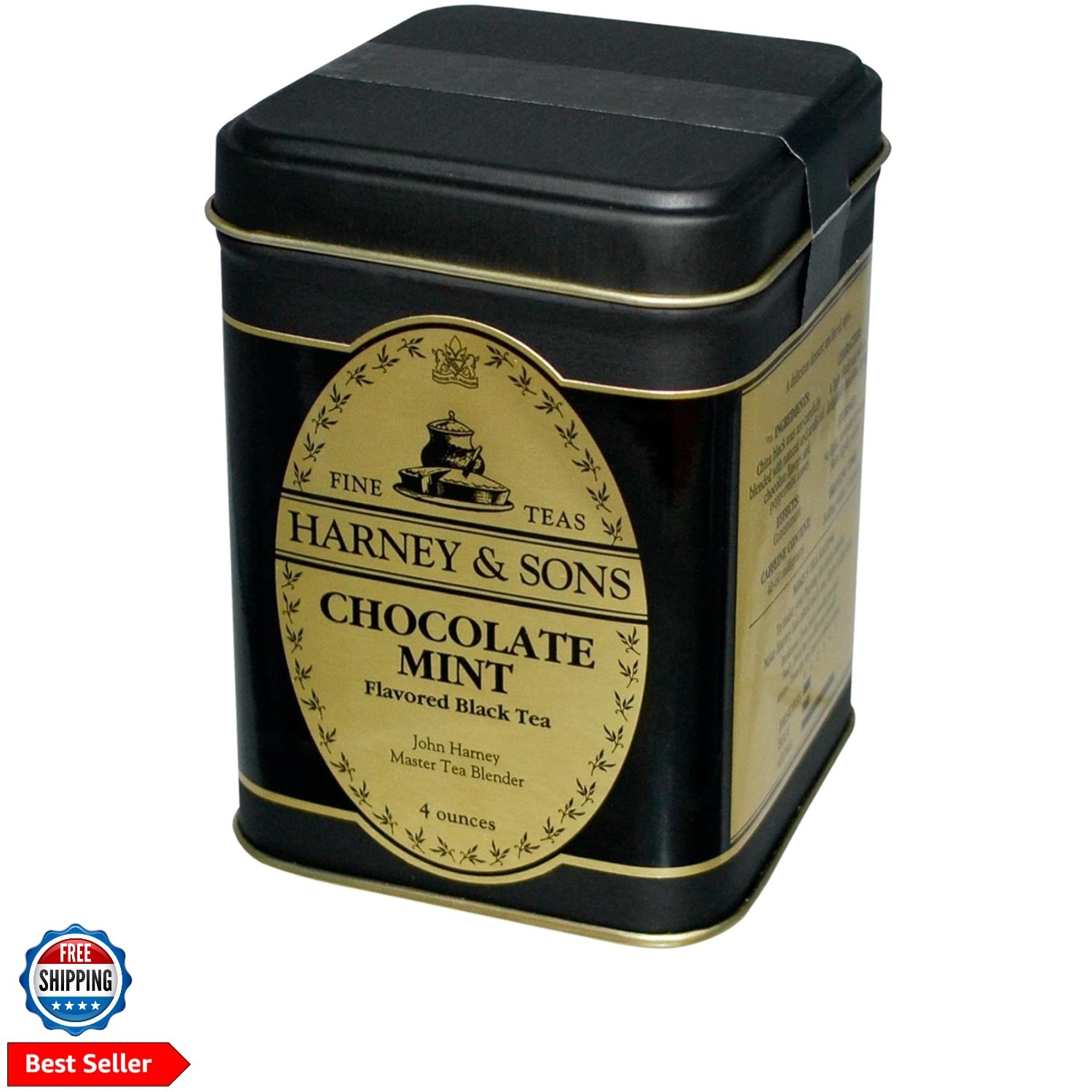 Loose Leaf Black Tea, Chocolate Mint, 4 Ounce