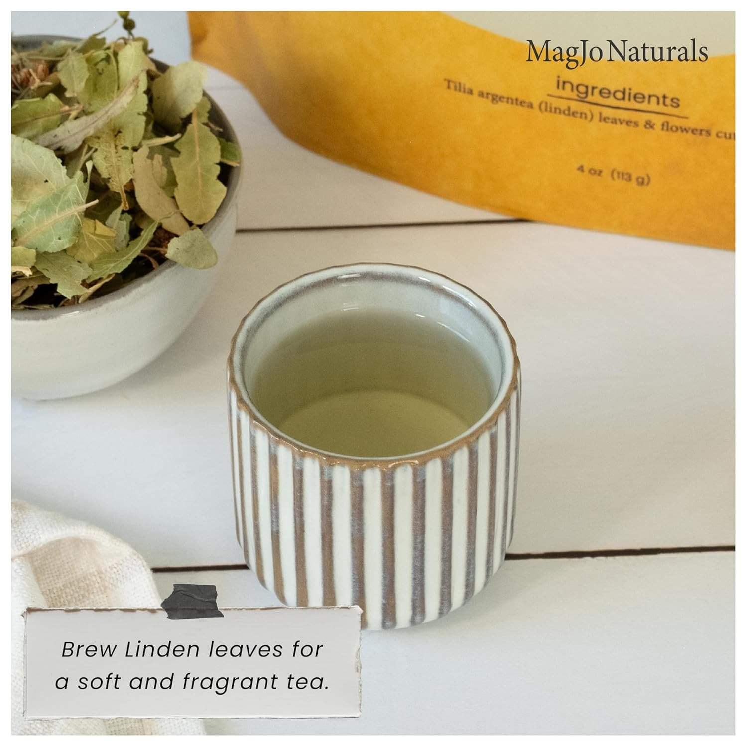 Magjo Naturals Linden Loose Leaf Tea Wild Harvest