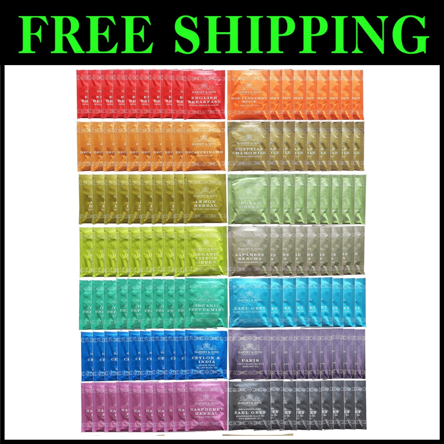 Assorted Tea Sampler 140 Count Gift Set