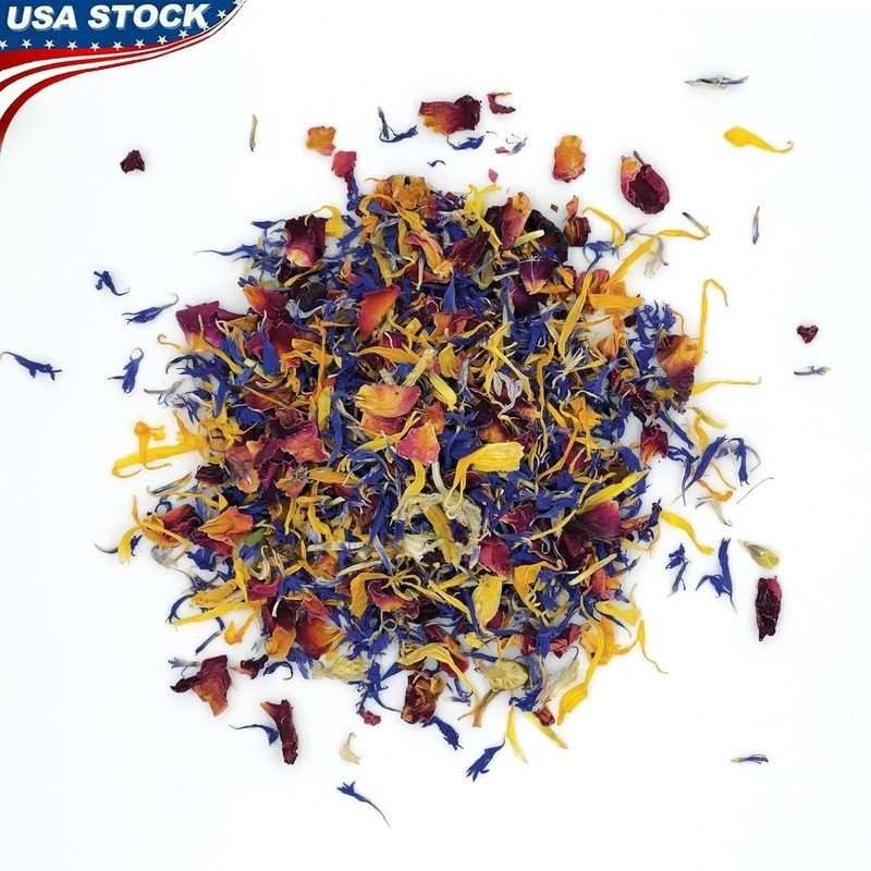Natural Edible Flower Petals Baking Garnishing Teas Infusions Culinary Use