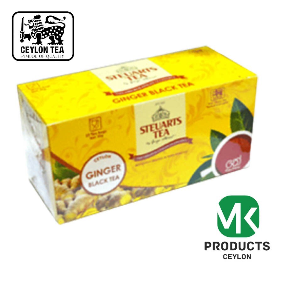 Ceylon George Steuarts Black Tea With Natural Ginger 25 Tea Bags|Free Shipping