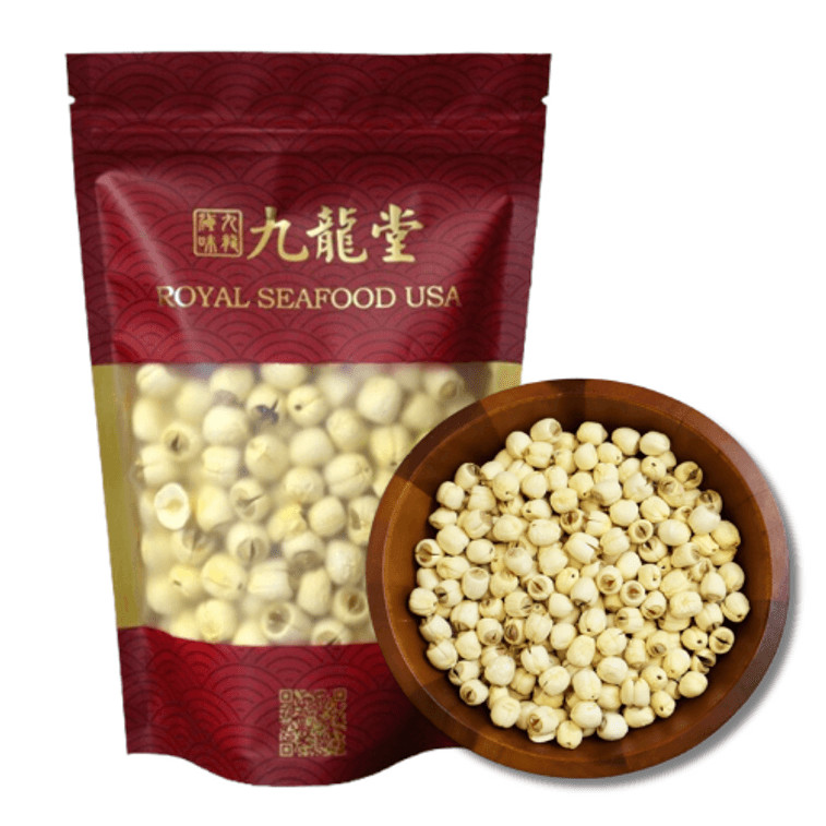 Premium Raw White lotus seed core removed, natural herbal tea& soup 225g 建宁去芯莲子