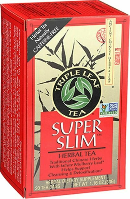 Super Slim Herbal Tea 20 Bags By Triple Leaf Tea