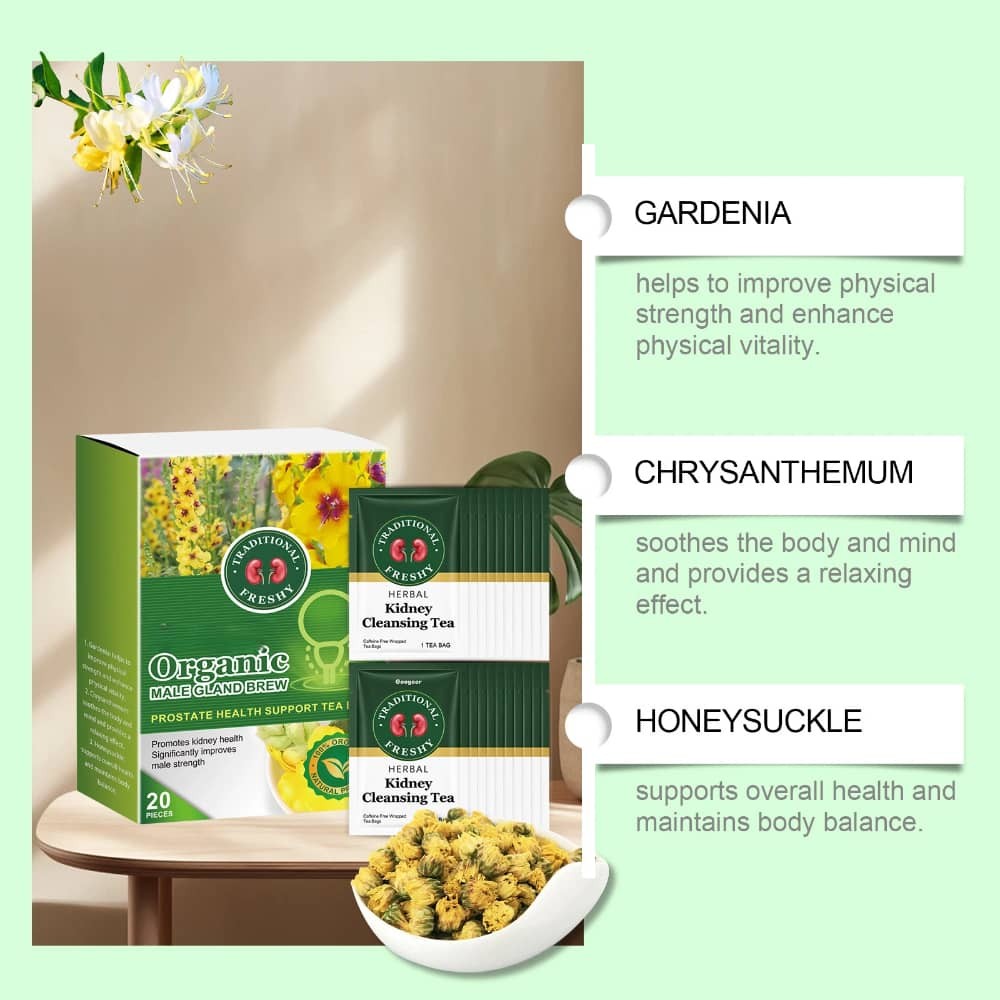 Herbal Kidney Cleansing Detox Tea Fresh Blended Body Health Care Tea 20 Bags/Box