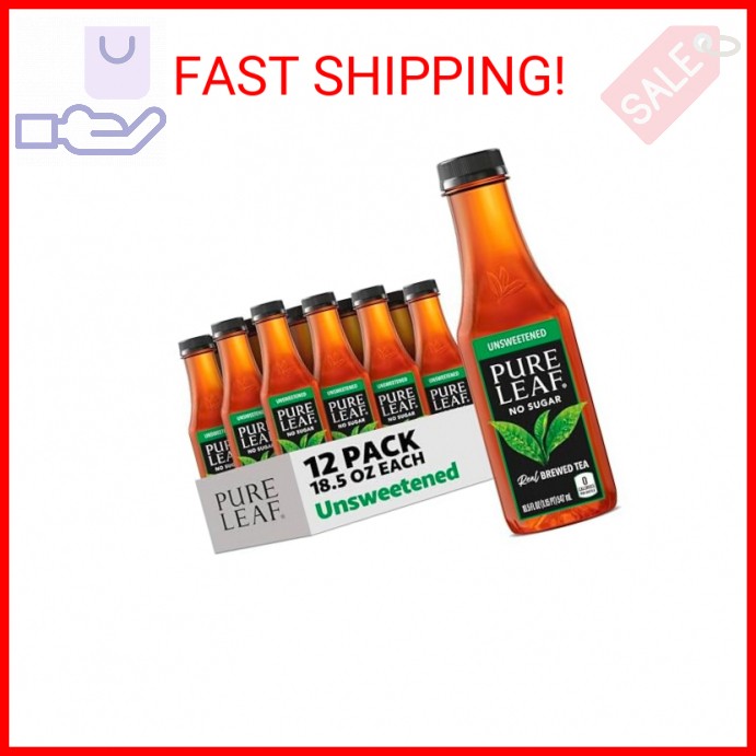 Pure Leaf Iced Tea, Unsweetened Real Brewed Tea, Zero Sugar & Zero Calories