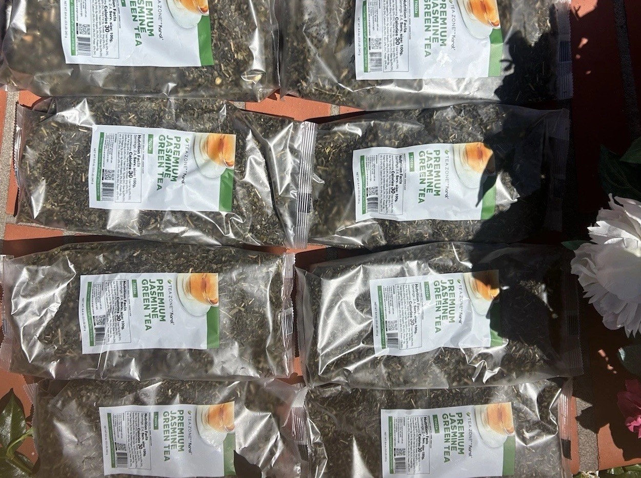 Premium Jasmine Green Tea Loose Leaf 240 G 8 Packs