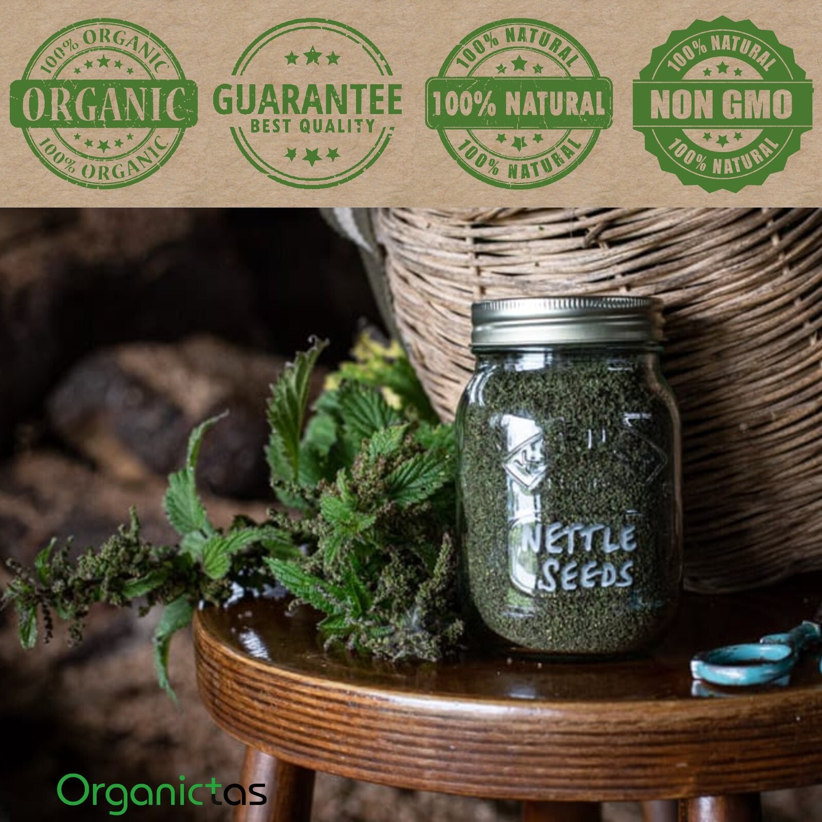 Organic NETTLE SEED TEA – Dried & Crushed Nettle Seeds Tea with Benefits 200g
