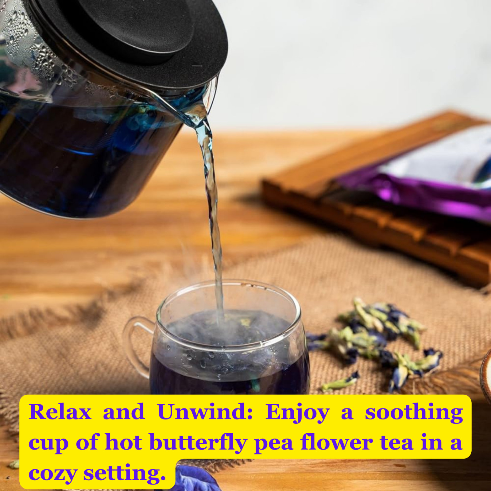 Value Packs 3 – Dried Butterfly Pea Flower Tea 1.58oz – Natural Thai Tea