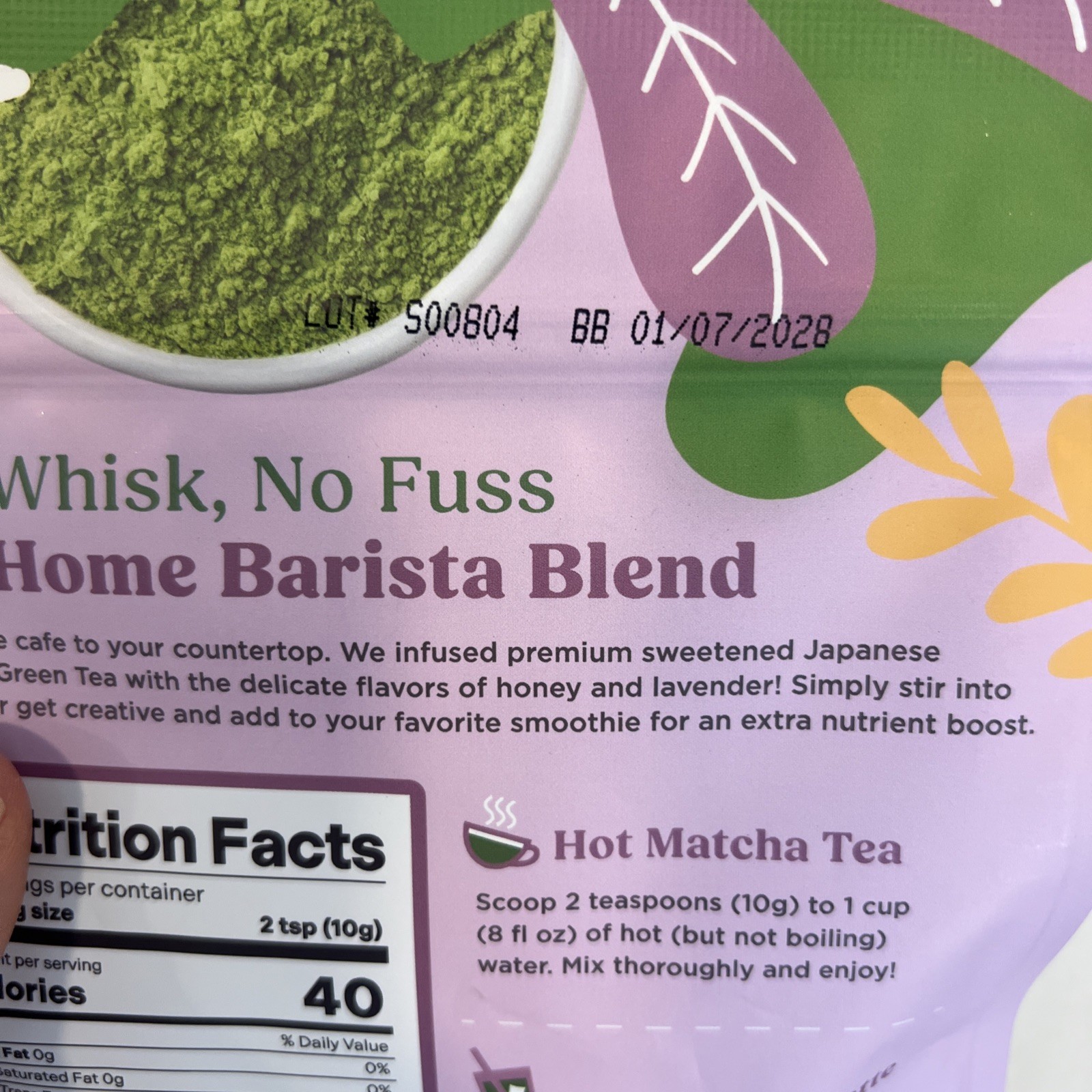 MATCHA Matchalicious Lavender Matcha 6 oz~17 Servings (2 Pack) Exp 01/2028